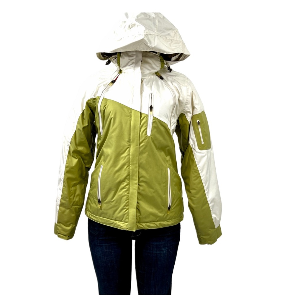 OBERMEYER | LAGOON Green and White Ski Jacket